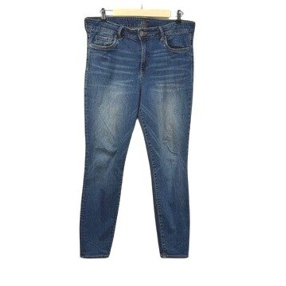 Kut from the Kloth Womens Skinny Blue Jeans Medium Wash Size 14 High Rise